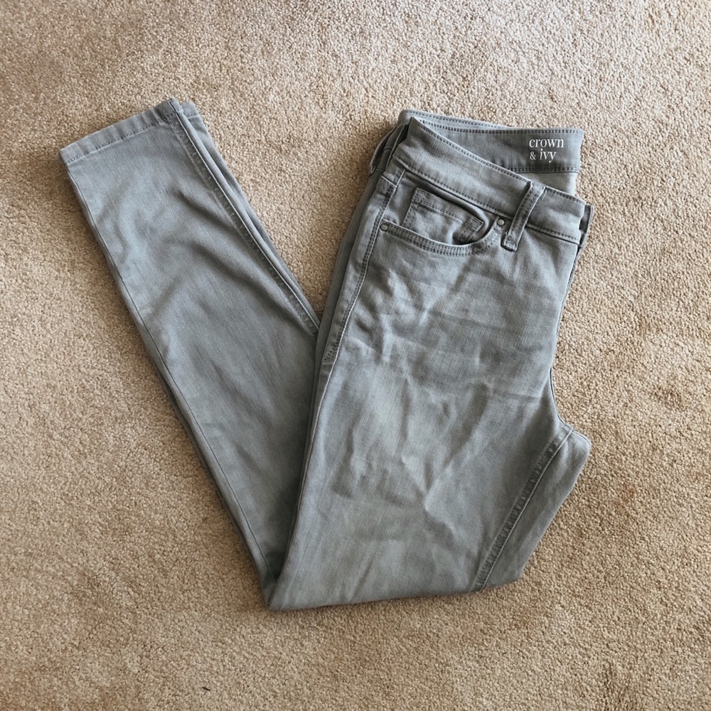 Grey Denim Skinny Jeans